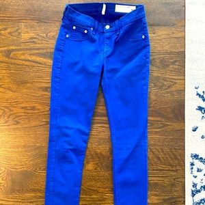 Rag & Bone Royal Cobalt Blue Skinny Jeans. Jeggings Size 26.
